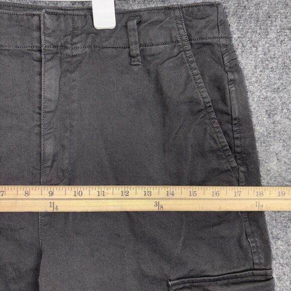 GAP Loose Khakie Cargo Pants Womens Size 4 Gray Wide Leg Regenerative cotton - Picture 5 of 9